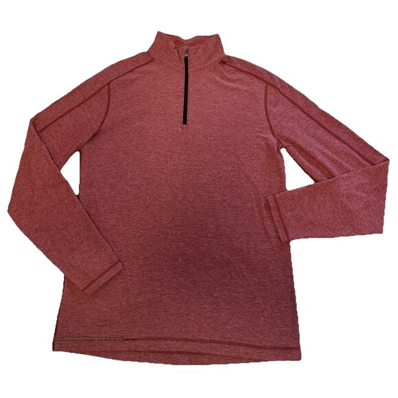 Lululemon Men Large Metal Vent Tech 1/4 Zipper Pullover Long Sleeve Workwear - Picture 1 of 5